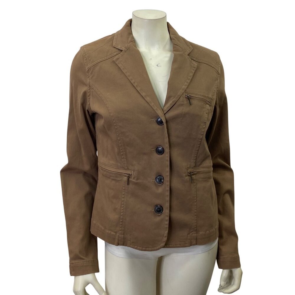 Bob Timberlake Womens Brown Casual Blazer Jacket Md‎